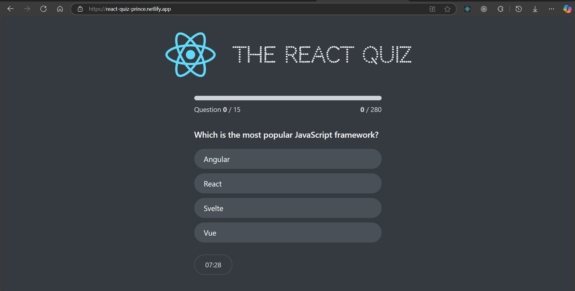 React Quiz