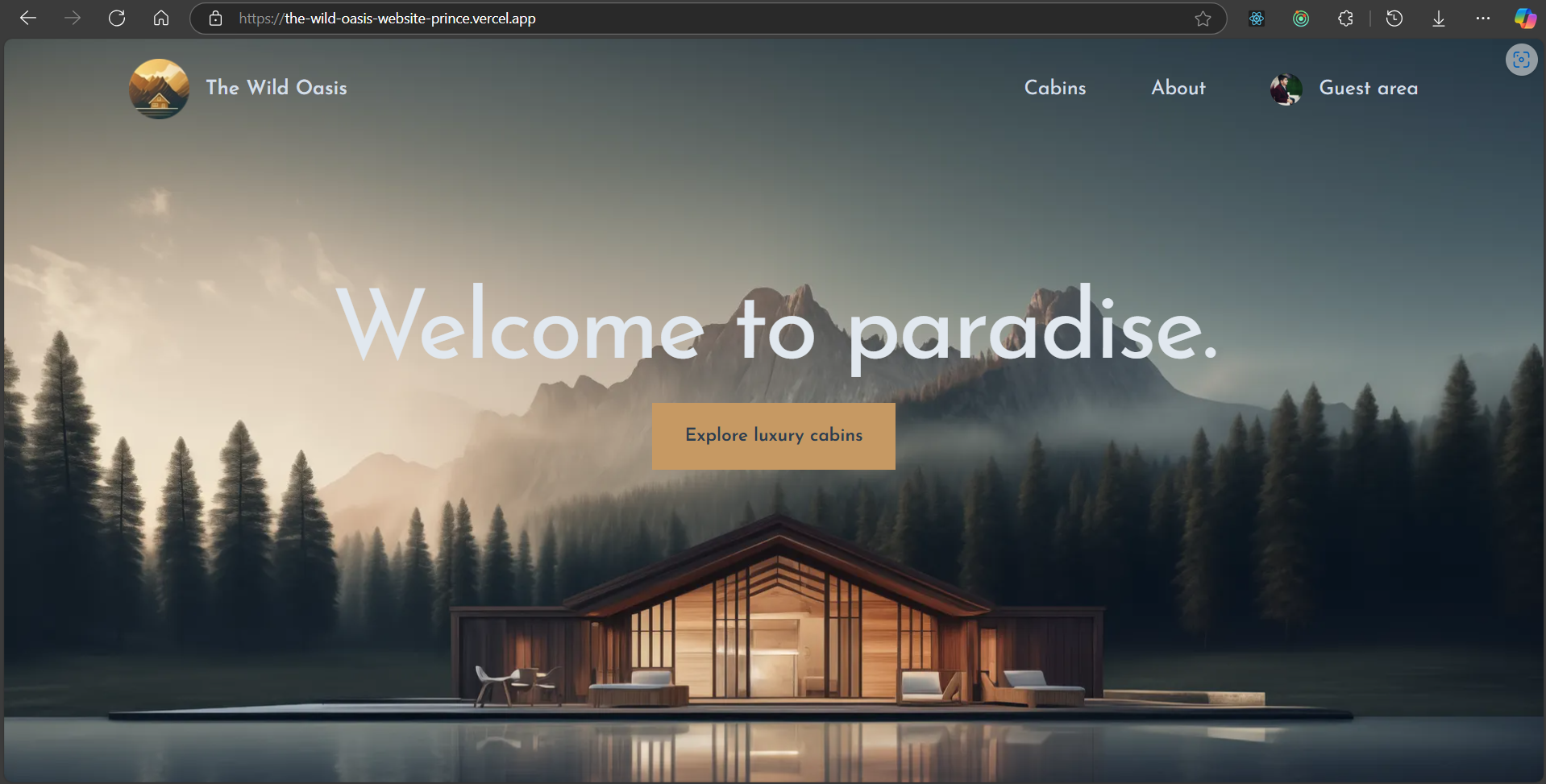 The Wild Oasis Website